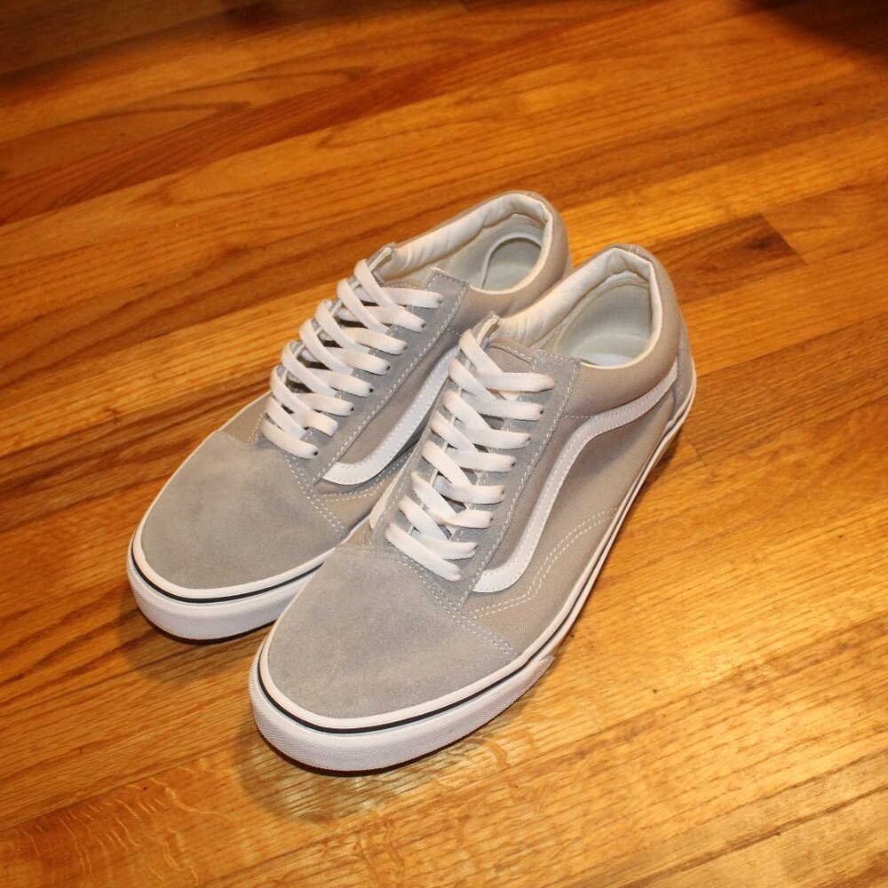 Vans Old Skool Sneakers | Size 11.5 | Light Gray & White